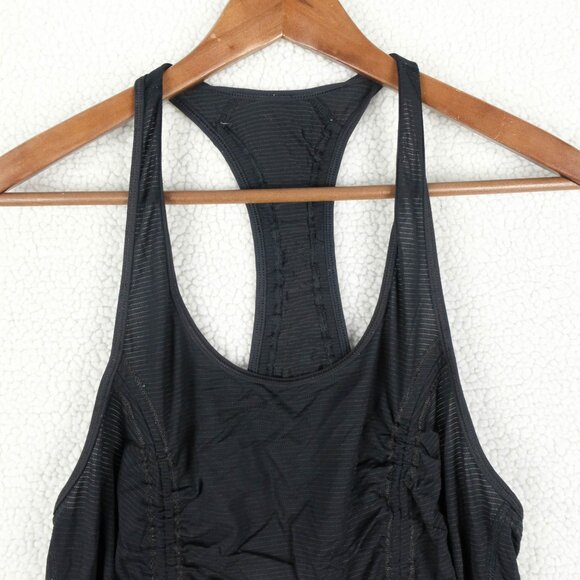 Lululemon Tank Top Womens8 Black Racerback Casual Cinch Yoga Athletic Athleisure - Picture 2 of 9
